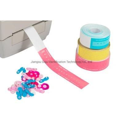 Printing Patient Medical Thermal Wristband with Adhesive