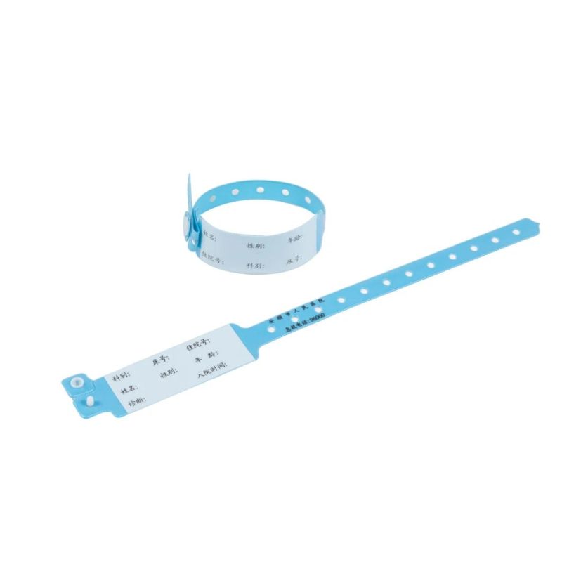 Disposable Medical Written on Waterproof ID Bracelet for Hospital