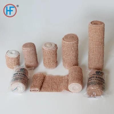 Mdr CE Approved Hengfeng OEM Skin Color Cleaning Resistant Hemostasis Medical Crepe Bandage