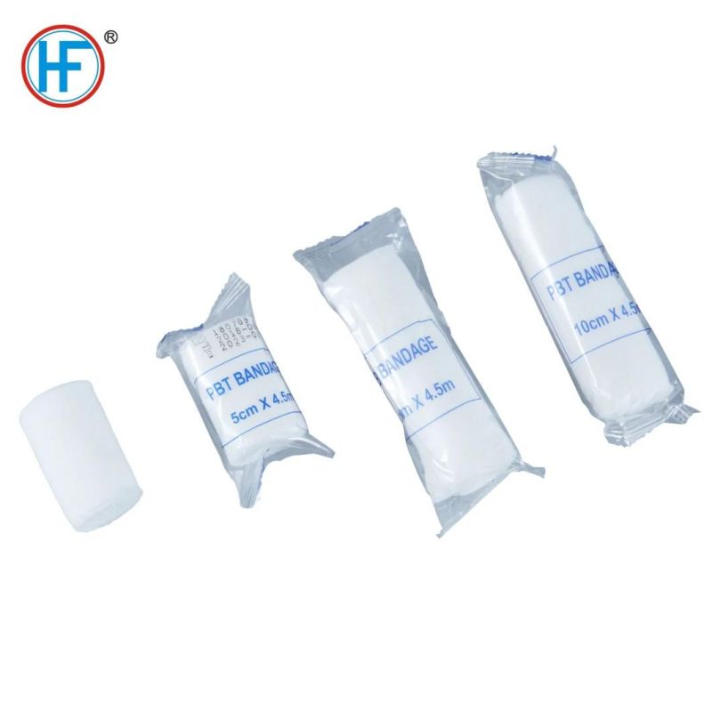 Mdr CE Approved 100% Polyester Instant Absorption PBT Conforming Bandage with Soft Padding