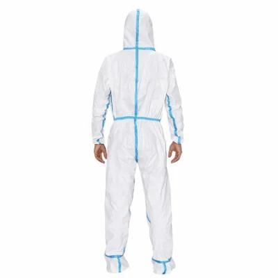 Hot Sale Microporous Film White Surgical Non Woven Fabric Suit Medical Disposable Protective Coverall