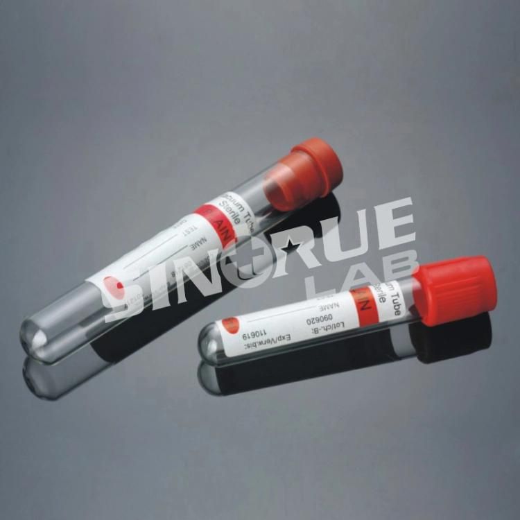 PP Red Cap Plain Tube Non-Vacuumed Blood Collection Tube