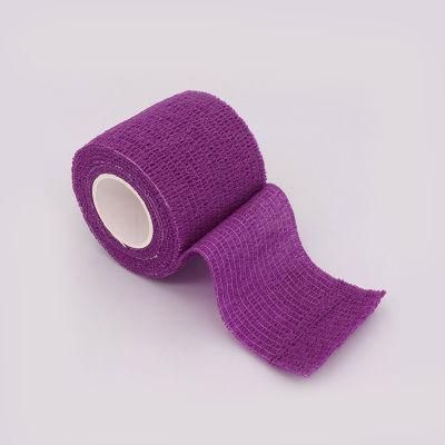 Health Care Self Adhesive Non Woven Custom Printed Cohesive Bandage