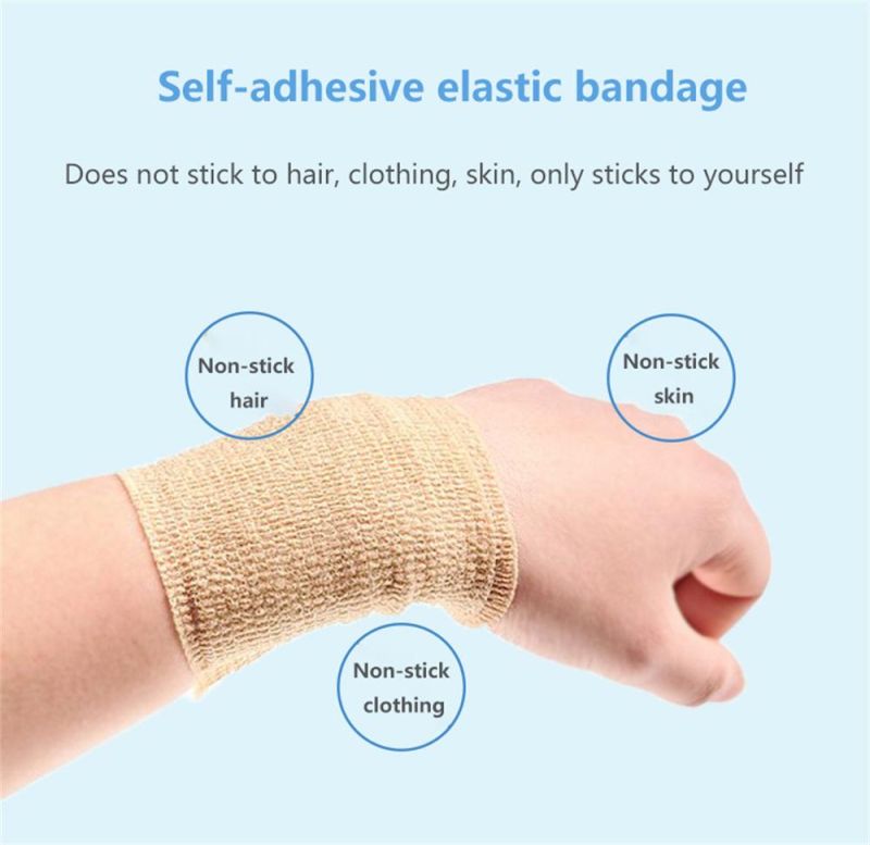 Disposable Medicalself-Adhesive Elastic Bandage Sports Protective Bandage