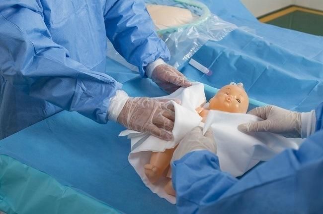 Disposable Sterile Cesarean Section Surgical Pack with Fluid Collection Pouch