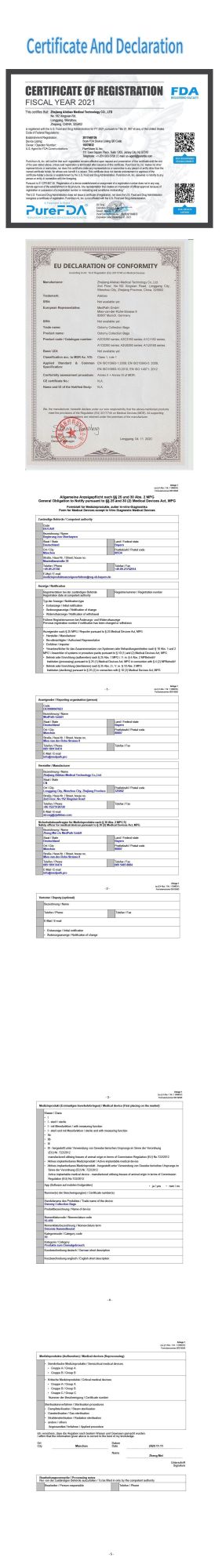 Medical Sterilized Free Stoma Colostomy Bag