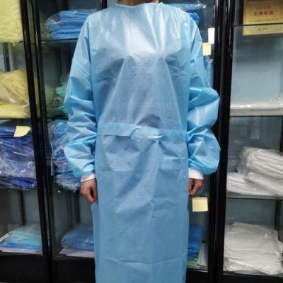Non Woven Disposable Isolation Gown Safety Coverall PP+PE AAMI Level 3 Cheap Clothing