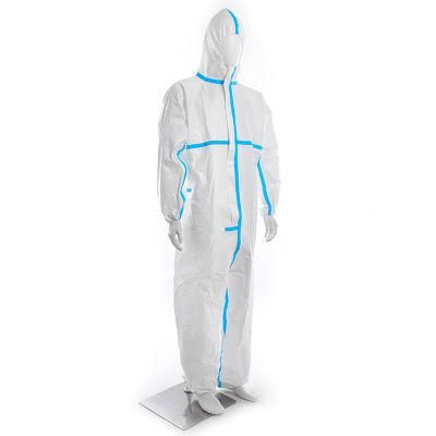 Sf Type 5 6 Protective Isolation Gown Taped Seam Coverall