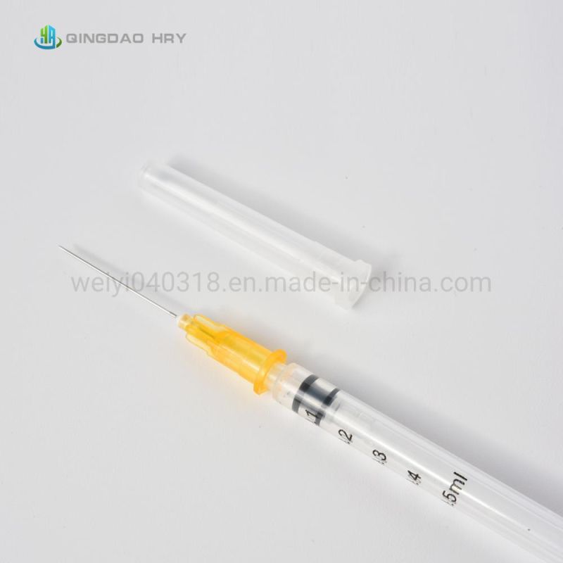 Wholesale Medical Disposable Syringe with/Without 0.3ml -10ml Auto-Disable Self-Destructive Syringe