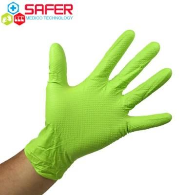 Synthetic Nitrile Gloves Powder Free Disposable Food Grade Green