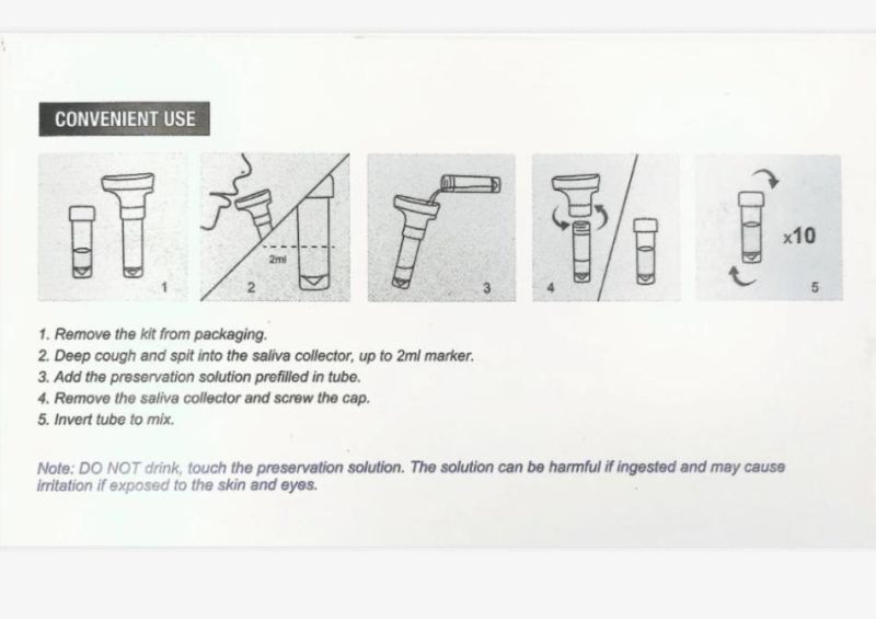 CE/FDA Approved Disposable Vtm DNA/Rna Test Saliva Collection Kit with Factory Price