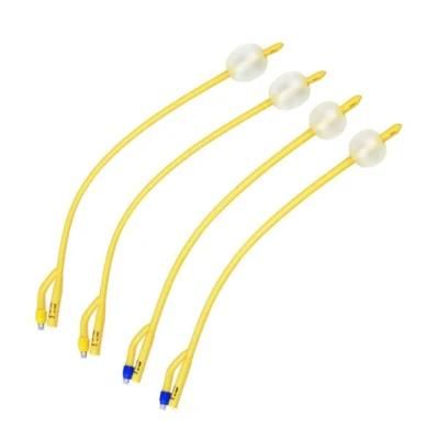 2 Way Pediatric Adult Urinary Hydrophilic Coating Latex Foley Catheter