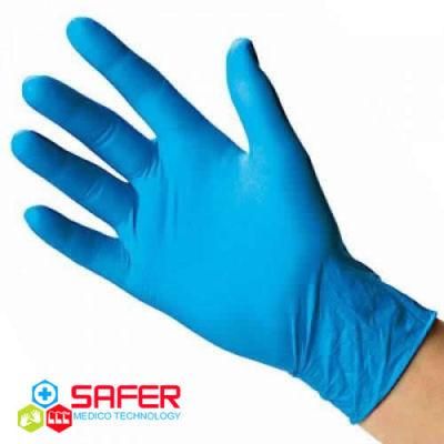 Wholesale Medical Disposable Ambidextrous Nitrile Glove Powder Free
