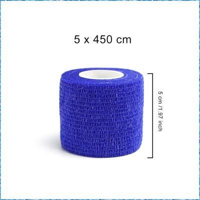 Non Rubber Synthetic Adhesive TUV Rheinland Ce Medical Cohesive Bandage