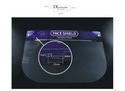 Protective Face Shield Transparent Face Shield/ Anti Fog Anti Splash Plastic Safety Adjustable Face Shield
