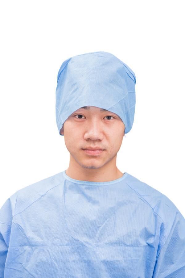 Wholesale Disposable Bouffant Cap Head Cover Mob Cap with Elastic Band for Nurses and Healthcare Industrial