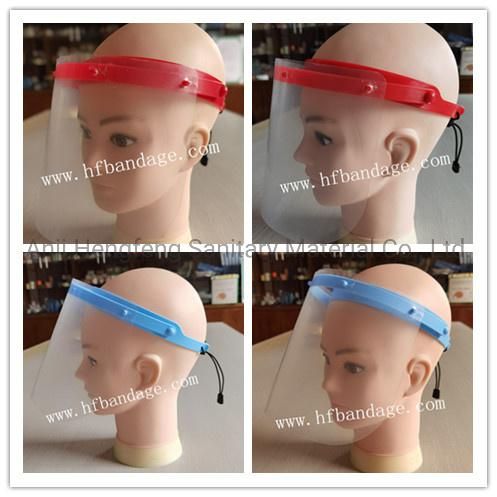 Face Shields Set with Anti Fog Shields and Glasses on Public Transport to Protect Eyes and Face