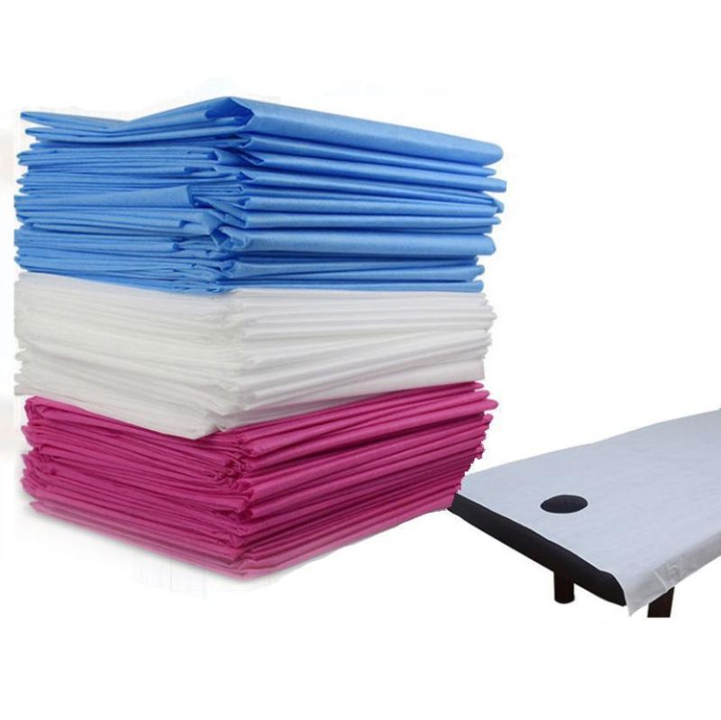 Factory Price Excellent Waterproof 25GSM SSS Hydropilic Disposable Bed Sheets 80*140 Cm Safety Non-Woven Disposable Bed Sheet
