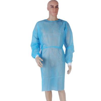 PPE New Products Disposable PP PE Level 3 Waterproof Blue Isolation Gown Batas Desechables