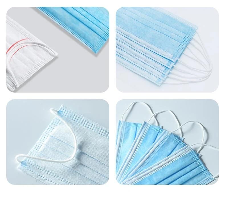 China Wholesale Nose Mask Disposable Customized 3 Ply Earloop Surgical Mask