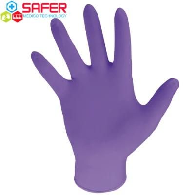 Violet Nitrile Gloves Powder Free Non Sterile From Malaysia