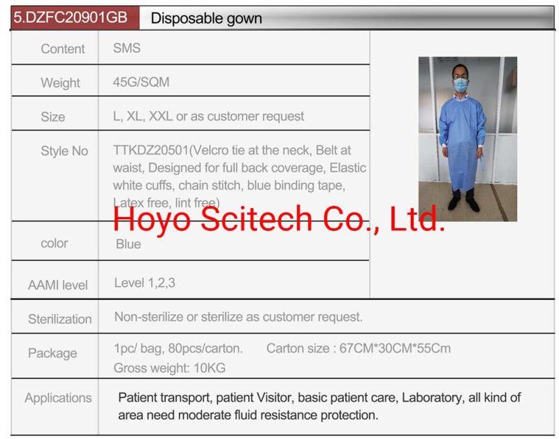 Surgical Gown Non Woven Fabric Non Woven Fabric for Disposable Surgical Gown