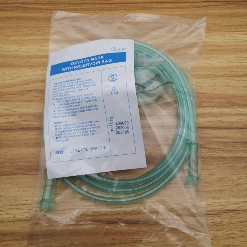 Medical Disposable PVC Adjustable Oxygen Venturi Face Mask Kits with Tube for Adult