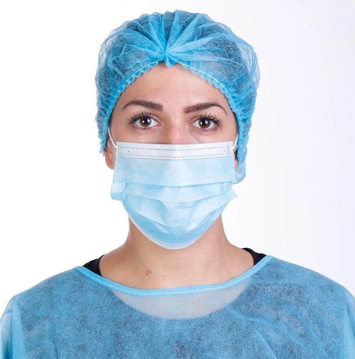 Hot Sale Wholesale Disposable Medical Mask Blue 3 Ply Nonwoven Disposable Face Mask for Virus Protection