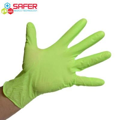 Disposable Exam Green Nitrile Gloves Powder Free (Non Sterile)