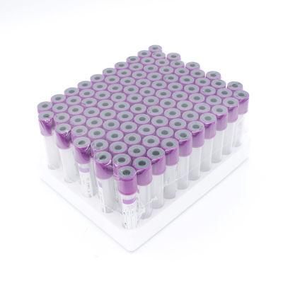 Vacuum Pet Glass Lavender Top EDTA K2 K3 Blood Collection Tube