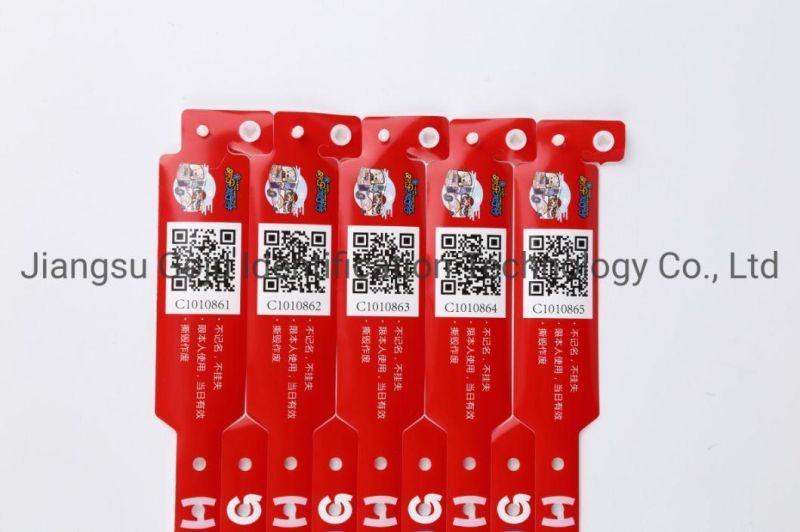 Barcode Wristbands Plastic Wristbands Event Bracelet