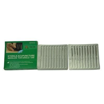 Disposable Sterile Silver Plated Handle Medical Acupuncture Needles with Aluminum Foil Packing