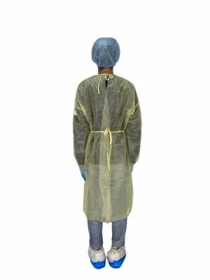 Wholesale Non Woven Waterproof Good Quality Isolation Disposable Gown