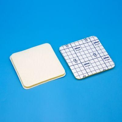 High Absorbent Surgical Medical Foam Dressing with Silicone