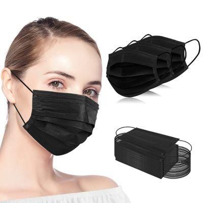 Disposable Face Mask 3ply Medical Face Mask Black Medical Face Masks Medical Materials