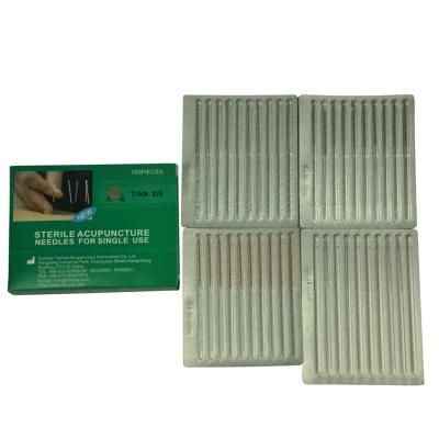 Medical Health Single Use Sterile Alloy Handle Acupuncture Needles with Aluminum Foil Packing