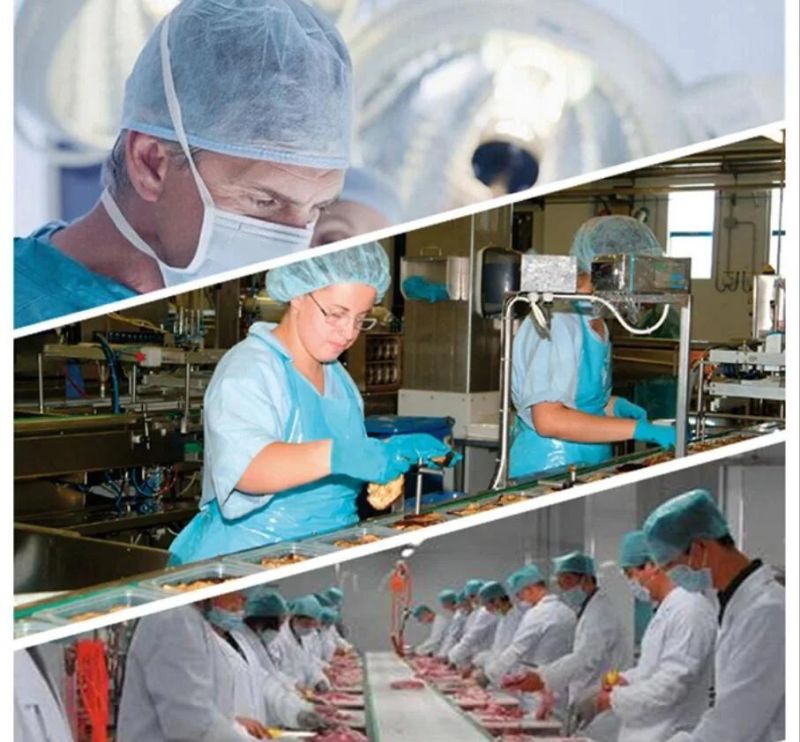 Disposable Plastic Strip/Clip/Bouffant/Mop/Nonwoven/PP Cap Shower/Bathing/Hotel Cap Round Cap