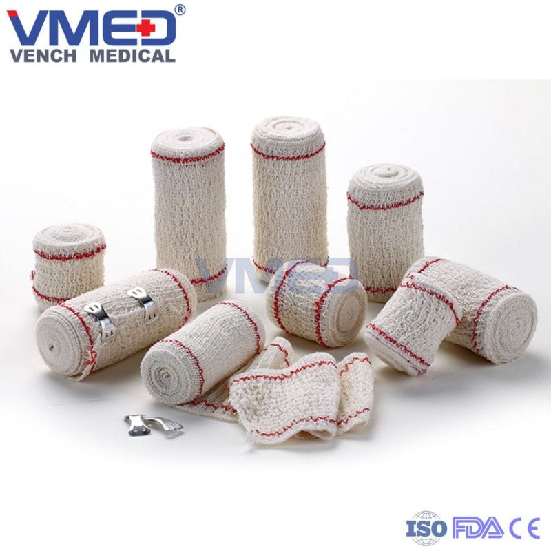 Disposable Medical Natural Color Elastic Crepe Bandage