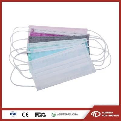 Manufacturer 3ply Earloop Face Mask Disposable Facemask Medical Surgical Face Mask Mascarillas 3 Pliegues Mascara