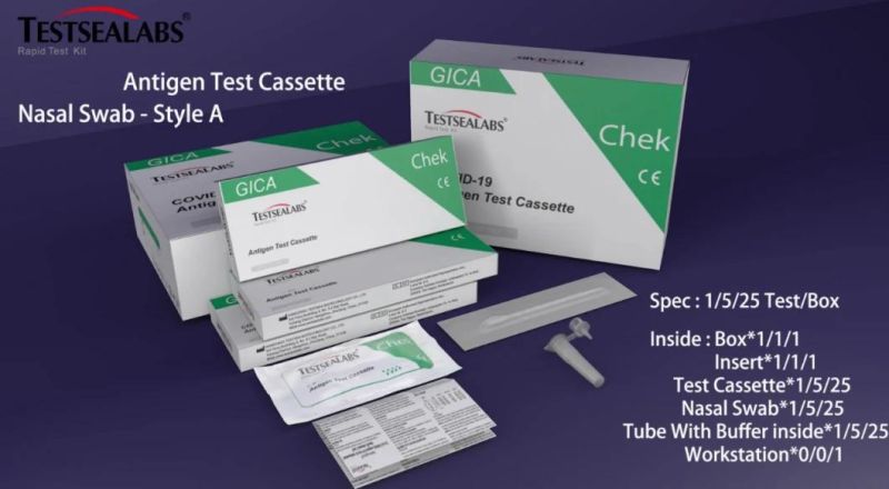 Rapid Test for Antigen Diagnostic Kit Test Cassette Nasal Swab 25PCS