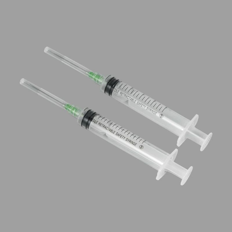 Factory Price Disposable Manual-Retractable Safety Syringe with CE/FDA Certificate