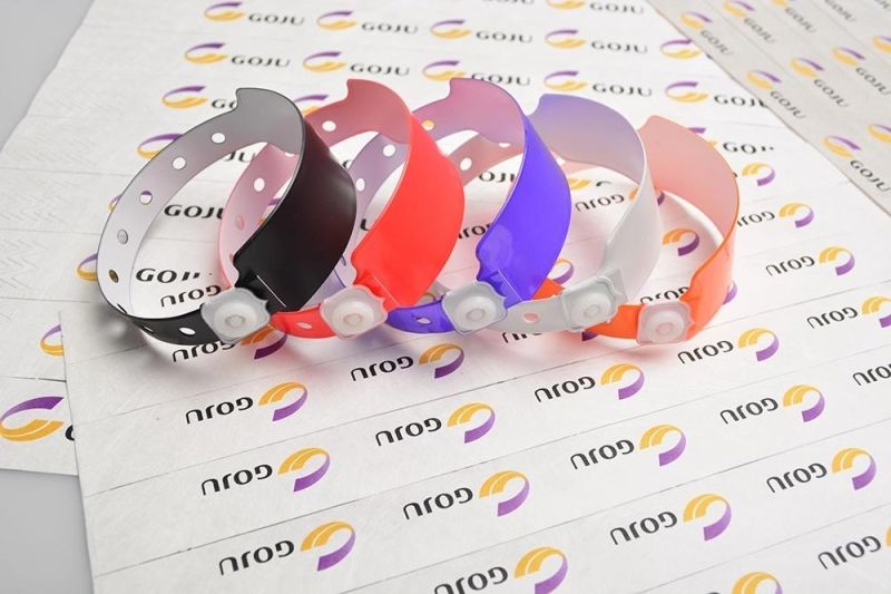 One-off Use Vinyl ID Bracelet PVC Wristbands for Events