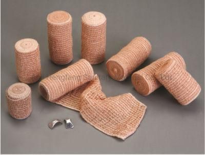 Skin Color Cotton Elastic Crepe Bandage with FDA, Ce ISO13485