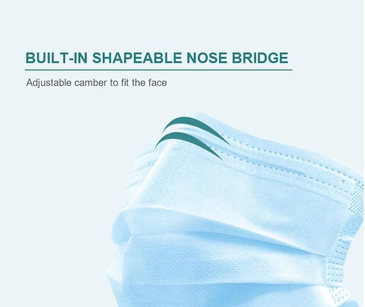Surgical Face Mask Certified Medical Use Black Disposable Mask Black 3 Ply Protective Mask Face Black Facemask