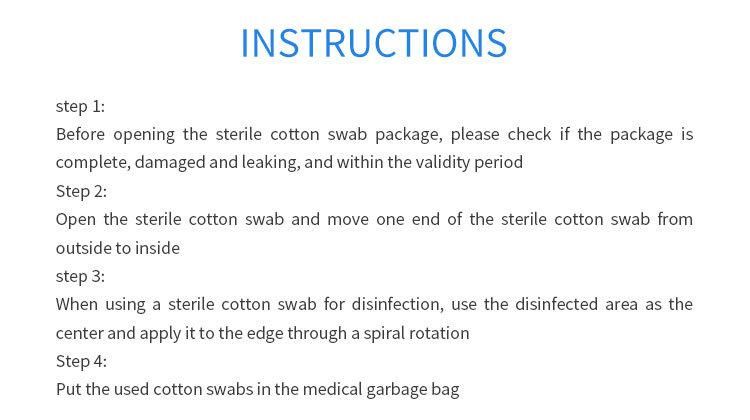 in Stock Plastic Cotton Sterilized Medical Disposables Swab with Tube