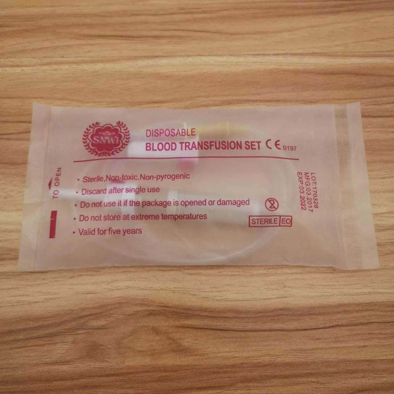 Medical Supplies Disposable Blood Transfusion Set with 95mm Drip Chamber