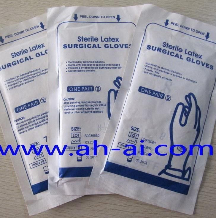 Latex Glove Powder Free or Powdered with USP Absorbable Corn Starch