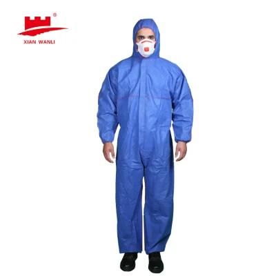 Surgical SMS Protective Safety Disposable Nonwoven Suit Medical Hospital Working Isolation Gown Coverall From Famous Factory