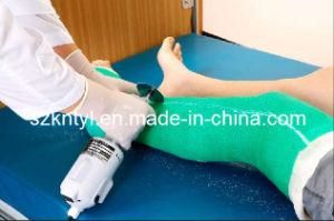 Casting Tape Cut by Electric Plaster Saw