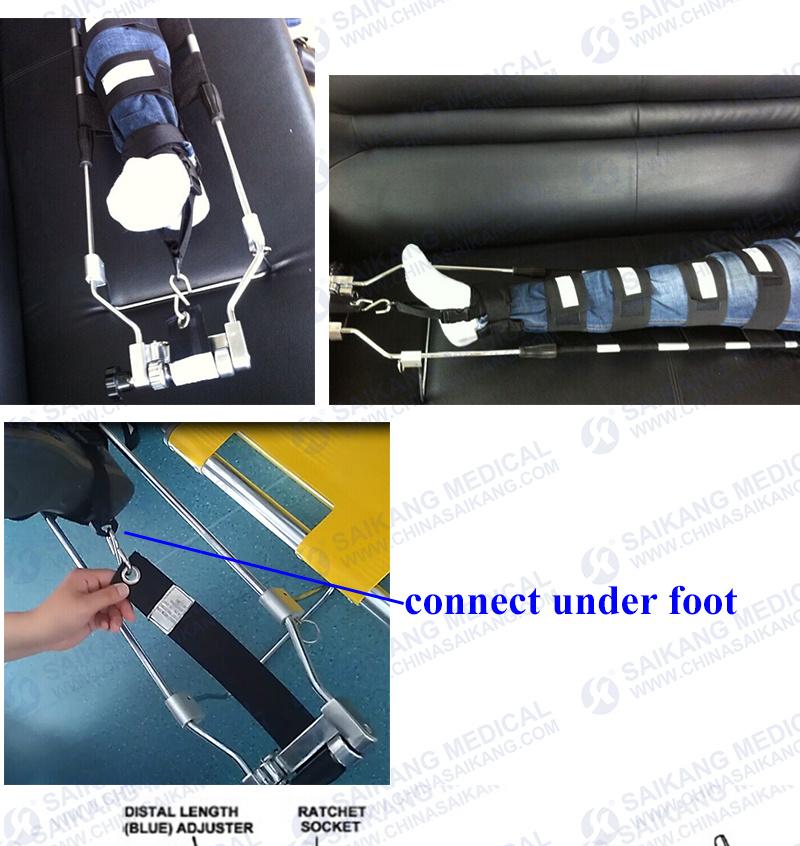 Leg Traction Device, Leg Traction Splints